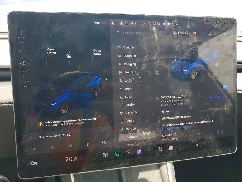 Aukcja sprzedaży 2026 Tesla Model Y, vin: 7SAYGDEE2TA575880, numer aukcji: 77740985