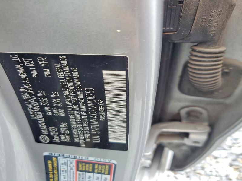 Продажа на аукционе авто 2021 Hyundai Elantra, vin: 5NPLM4AG7MH010750, номер лота: 50900326