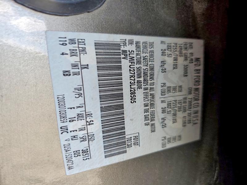 Продажа на аукционе авто 2003 Lincoln Navigator, vin: 5LMFU27R73LJ28505, номер лота: 51689426