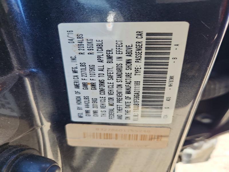 50505546 :رقم المزاد ، 19UUB1F58GA011189 vin ، 2016 Acura Tlx مزاد بيع