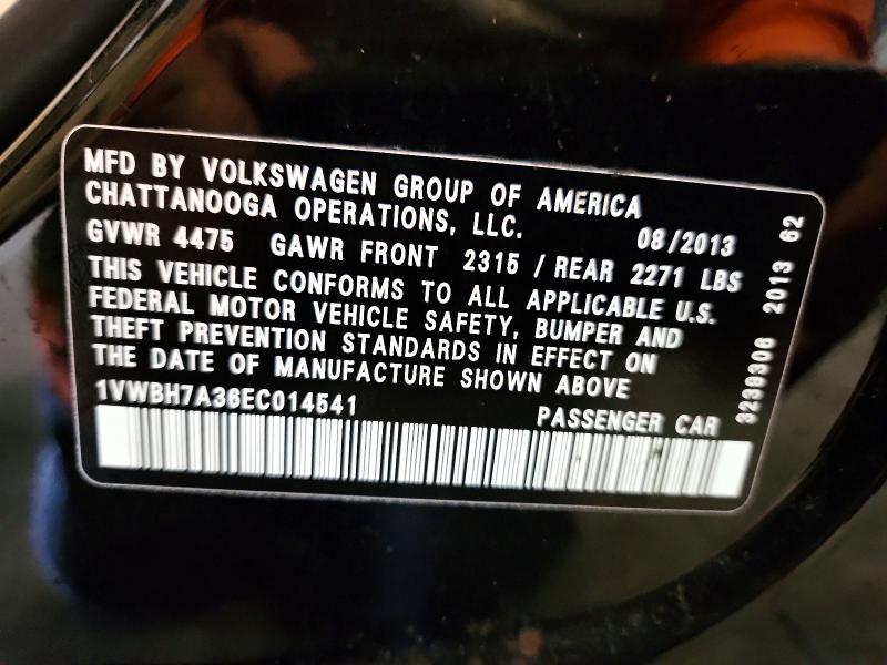 Aukcja sprzedaży 2014 Volkswagen Passat, vin: 1VWBH7A36EC014541, numer aukcji: 49326316