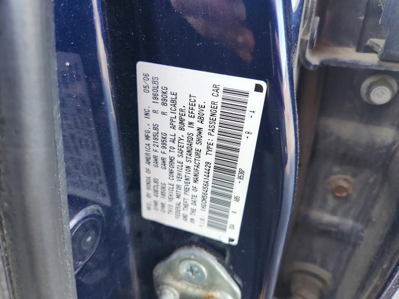 Продажа на аукционе авто 2006 Honda Accord, vin: 1HGCM56456A144429, номер лота: 51503646