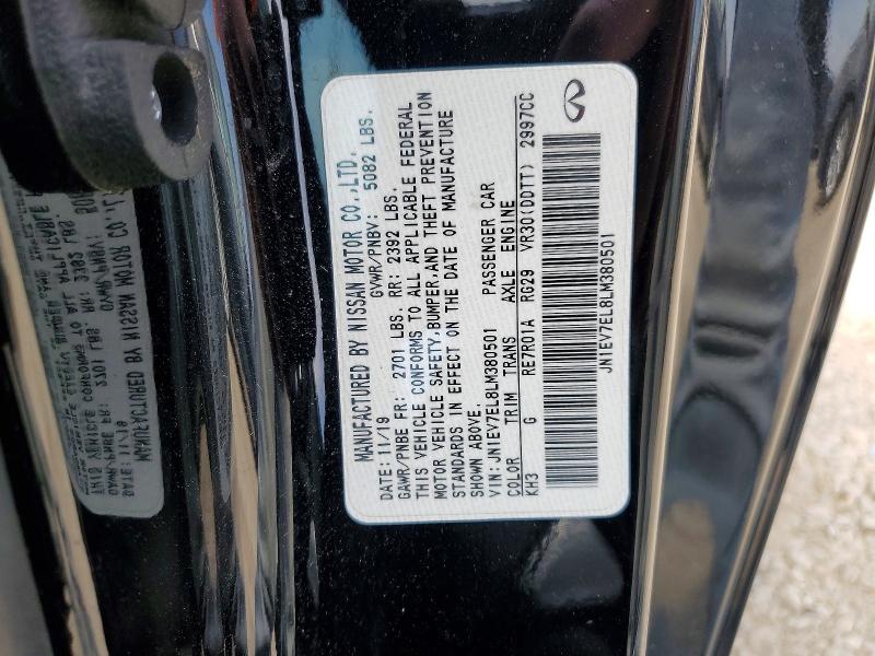 Aukcja sprzedaży 2020 Infiniti Q60, vin: JN1EV7EL8LM380501, numer aukcji: 48686626