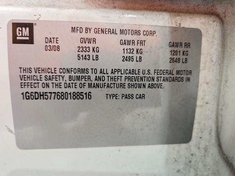 Продаж на аукціоні авто 2008 Cadillac Cts, vin: 1G6DH577680188516, номер лоту: 49089816