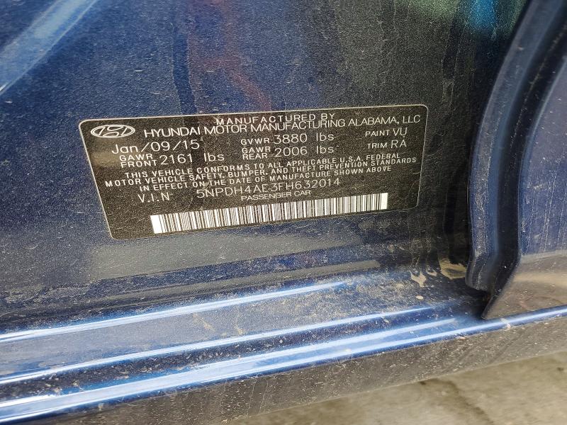Продаж на аукціоні авто 2015 Hyundai Elantra, vin: 5NPDH4AE3FH632014, номер лоту: 49929086