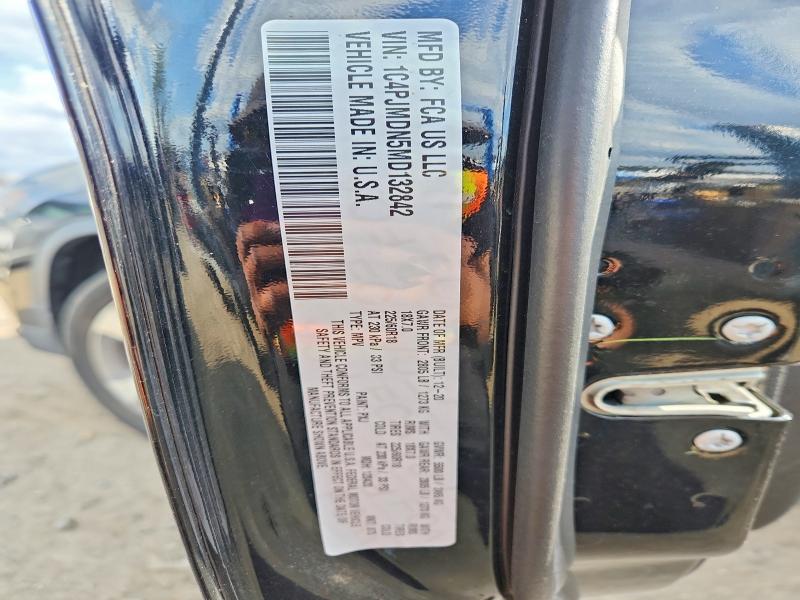 48184216 :رقم المزاد ، 1C4PJMDN5MD132842 vin ، 2021 Jeep Cherokee مزاد بيع
