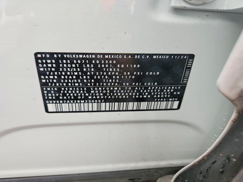 Aukcja sprzedaży 2024 Volkswagen Tiguan, vin: 3VV5B7AX2RM230557, numer aukcji: 48438906