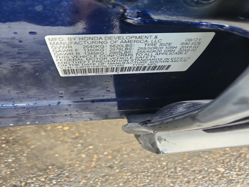 2022 Acura Mdx მანქანა იყიდება აუქციონზე, vin: 5J8YE1H87NL021486, აუქციონის ნომერი: 47934956