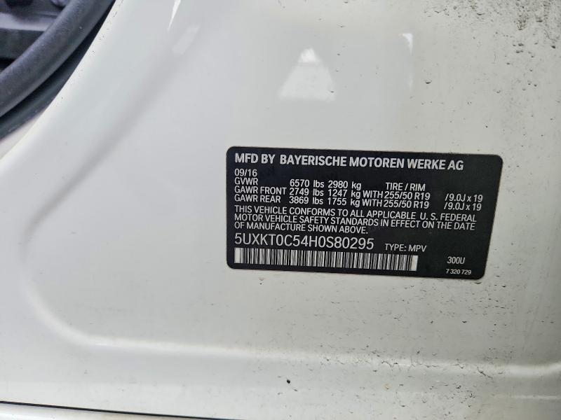 47822056 :رقم المزاد ، 5UXKT0C54H0S80295 vin ، 2017 Bmw X5 مزاد بيع
