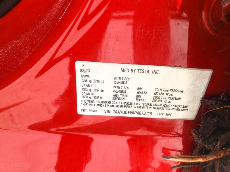 Aukcja sprzedaży 2023 Tesla Model Y, vin: 7SAYGDEE5PA073418, numer aukcji: 48616876