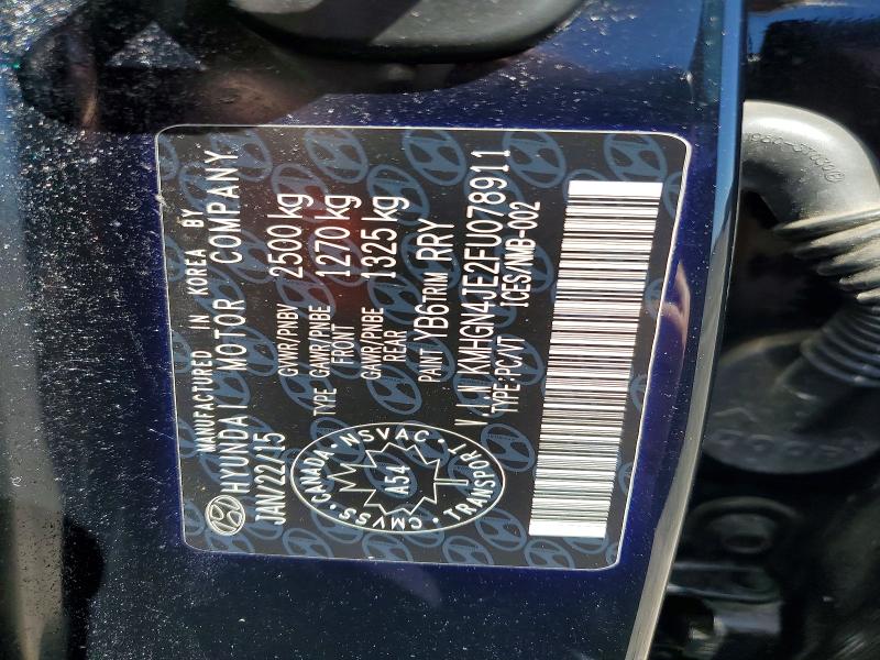 Aukcja sprzedaży 2015 Hyundai Genesis, vin: KMHGN4JE2FU078911, numer aukcji: 51124166