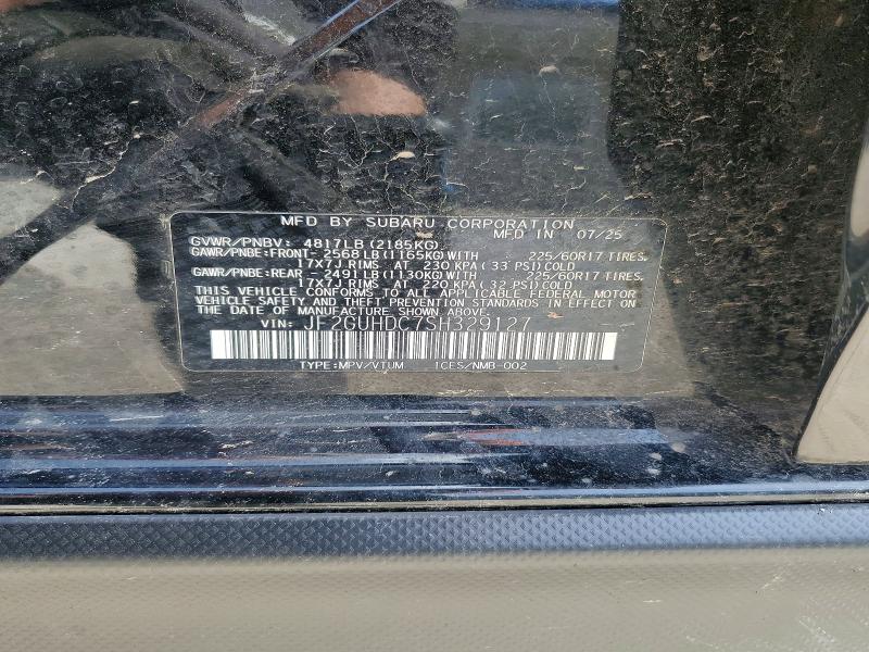 Aukcja sprzedaży 2025 Subaru Crosstrek, vin: JF2GUHDC7SH329127, numer aukcji: 49945526