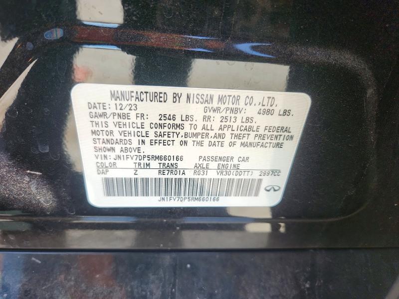 Aukcja sprzedaży 2024 Infiniti Q50, vin: JN1FV7DP5RM660166, numer aukcji: 51649836
