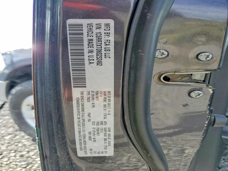 2022 Ram 1500 Classic მანქანა იყიდება აუქციონზე, vin: 1C6RR7XT0NS232462, აუქციონის ნომერი: 50115366