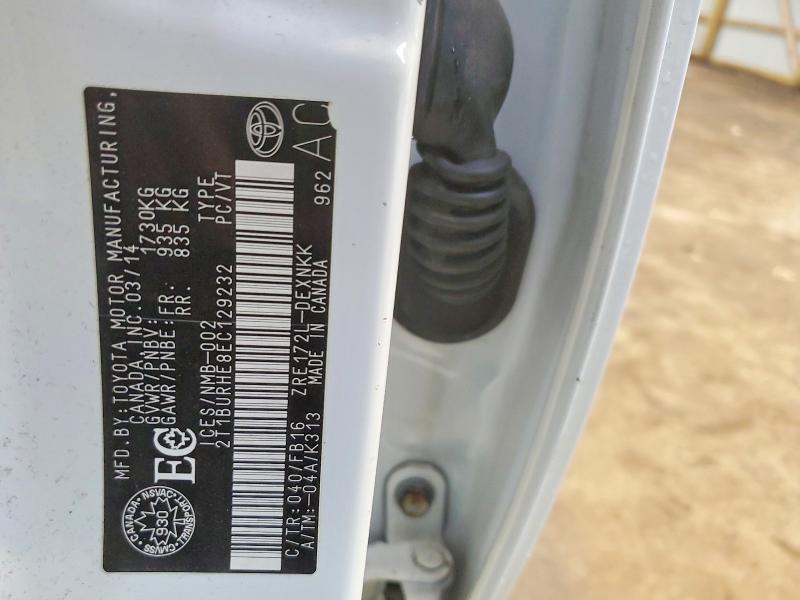 Продажа на аукционе авто 2014 Toyota Corolla, vin: 2T1BURHE8EC129232, номер лота: 50675086