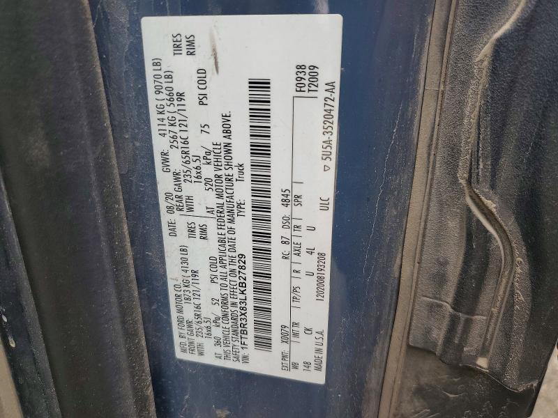 Продаж на аукціоні авто 2020 Ford Transit, vin: 1FTBR3X83LKB27829, номер лоту: 56888236