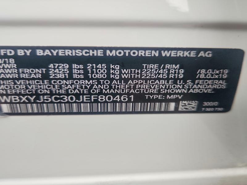 Aukcja sprzedaży 2018 Bmw X2, vin: WBXYJ5C30JEF80461, numer aukcji: 50667256