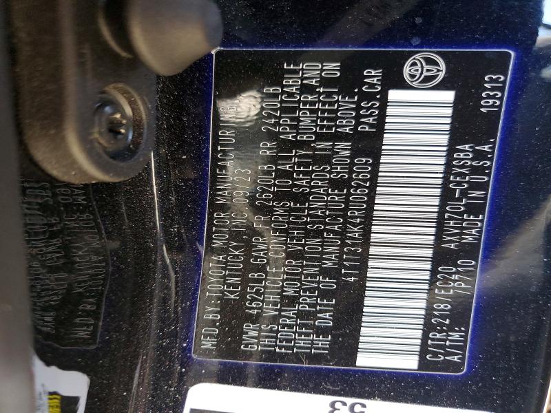 51181106 :رقم المزاد ، 4T1T31AK4RU062609 vin ، 2024 Toyota Camry Hybrid مزاد بيع