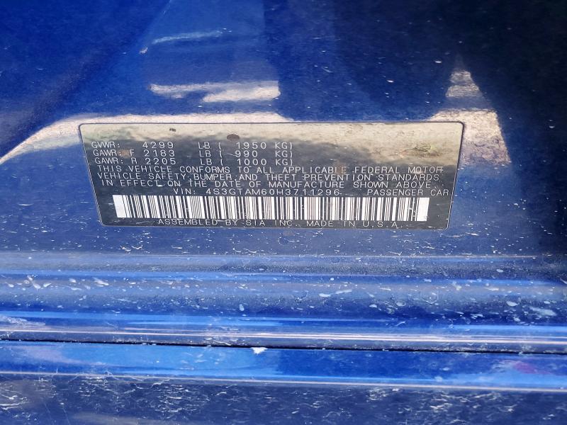 Aukcja sprzedaży 2017 Subaru Impreza, vin: 4S3GTAM60H3711296, numer aukcji: 48512926