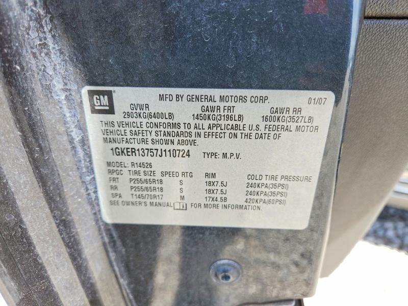 2007 Gmc Acadia მანქანა იყიდება აუქციონზე, vin: 1GKER13757J110724, აუქციონის ნომერი: 51135176