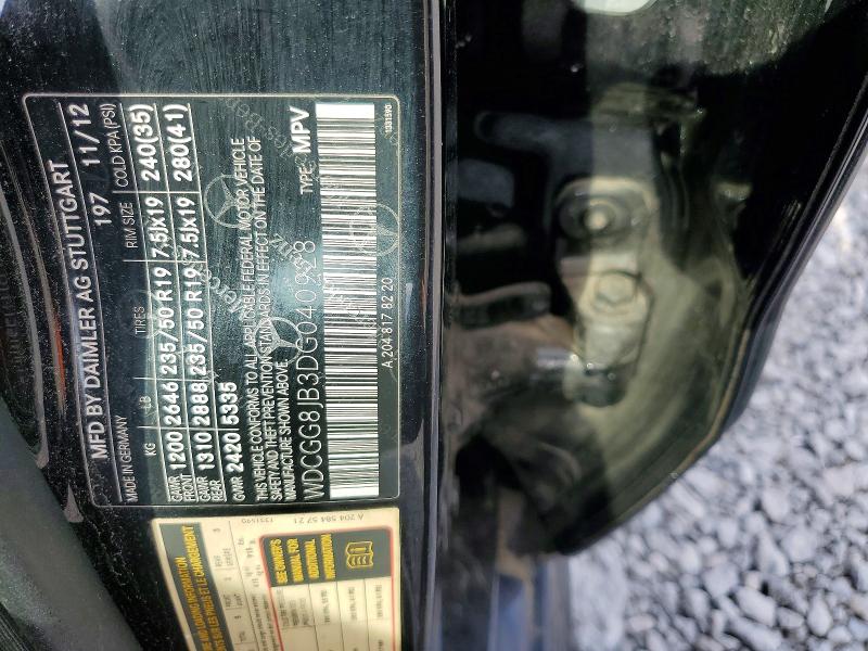 Auction sale of the 2013 Mercedes-benz Glk, vin: WDCGG8JB3DG040928, lot number: 50701816