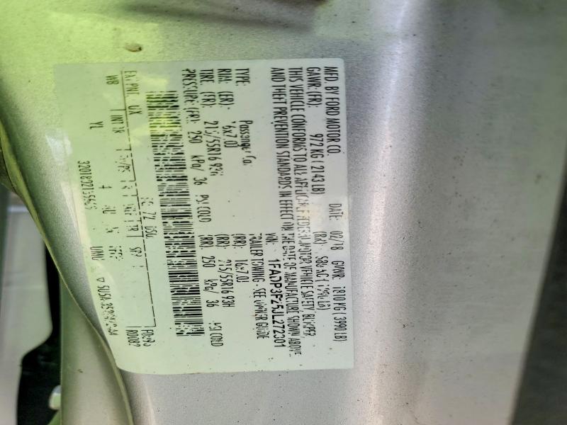 51274496 :رقم المزاد ، 1FADP3F25JL272301 vin ، 2018 Ford Focus مزاد بيع