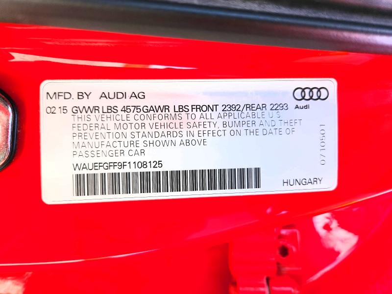 Продаж на аукціоні авто 2015 Audi A3, vin: WAUEFGFF9F1108125, номер лоту: 49824576