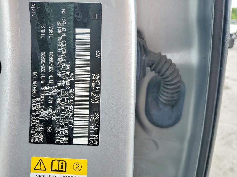 Aukcja sprzedaży 2017 Lexus Rx 350, vin: JTJBZMCAXH2018495, numer aukcji: 51977756