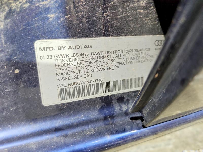 Продаж на аукціоні авто 2023 Audi A3, vin: WAUHUDGY4PA071746, номер лоту: 49962146