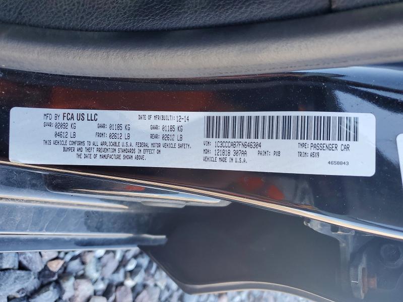 2015 Chrysler 200 მანქანა იყიდება აუქციონზე, vin: 1C3CCCAB7FN646304, აუქციონის ნომერი: 50143356