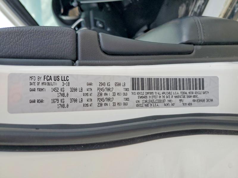 Продажа на аукционе авто 2018 Jeep Grand Cherokee, vin: 1C4RJEAG5JC339107, номер лота: 49028056