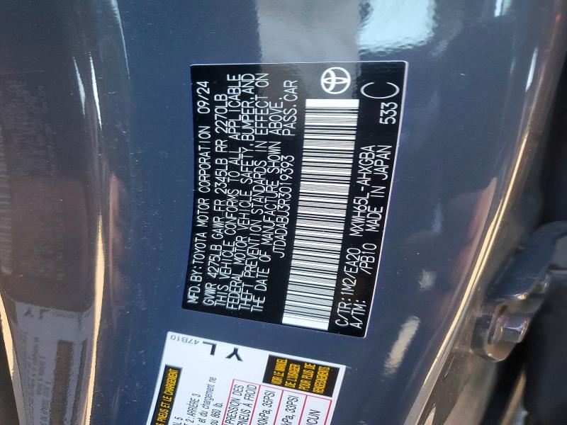 Продаж на аукціоні авто 2024 Toyota Prius, vin: JTDADABU3R3019393, номер лоту: 51892596