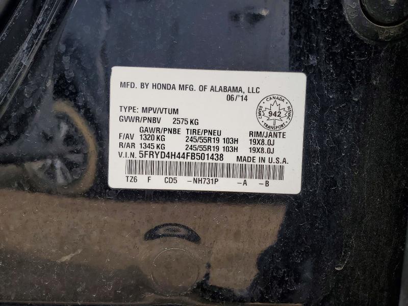 Продаж на аукціоні авто 2015 Acura Mdx, vin: 5FRYD4H44FB501438, номер лоту: 48084256