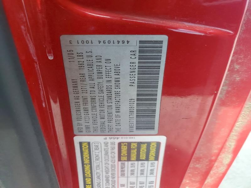 Продажа на аукционе авто 2006 Volkswagen New Gti, vin: WVWEV71K76W091029, номер лота: 51093706
