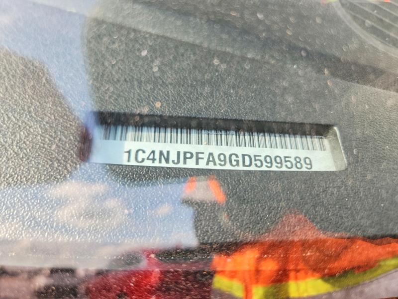 49261796 :رقم المزاد ، 1C4NJPFA9GD599589 vin ، 2016 Jeep Patriot مزاد بيع
