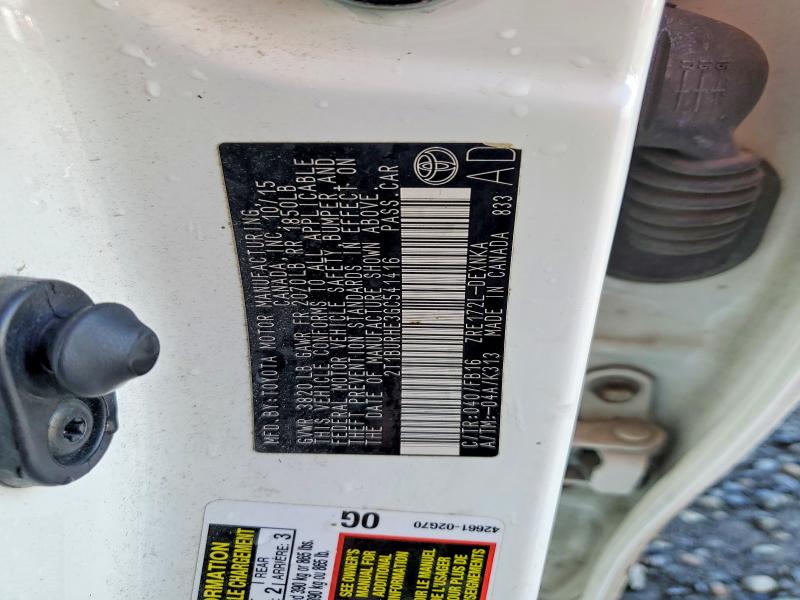 49830806 :رقم المزاد ، 2T1BURHE3GC541416 vin ، 2016 Toyota Corolla مزاد بيع