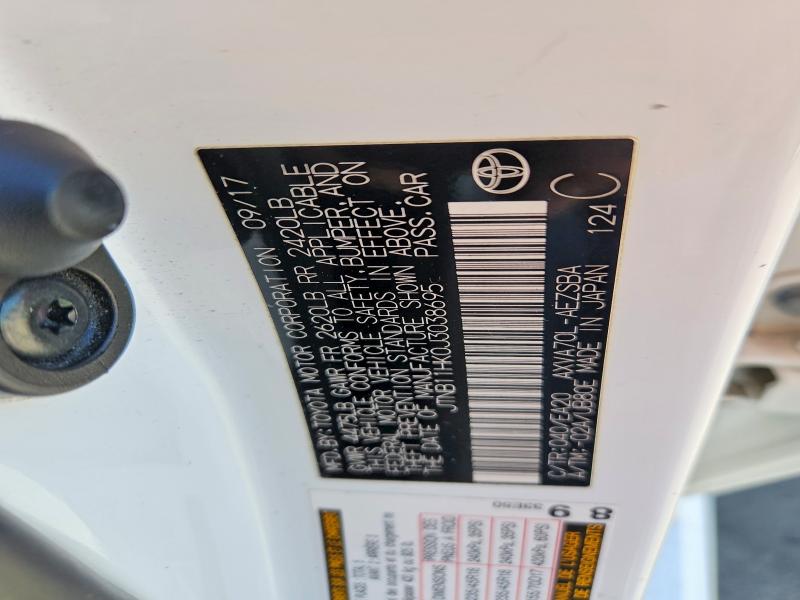 52054646 :رقم المزاد ، JTNB11HK0J3038695 vin ، 2018 Toyota Camry مزاد بيع