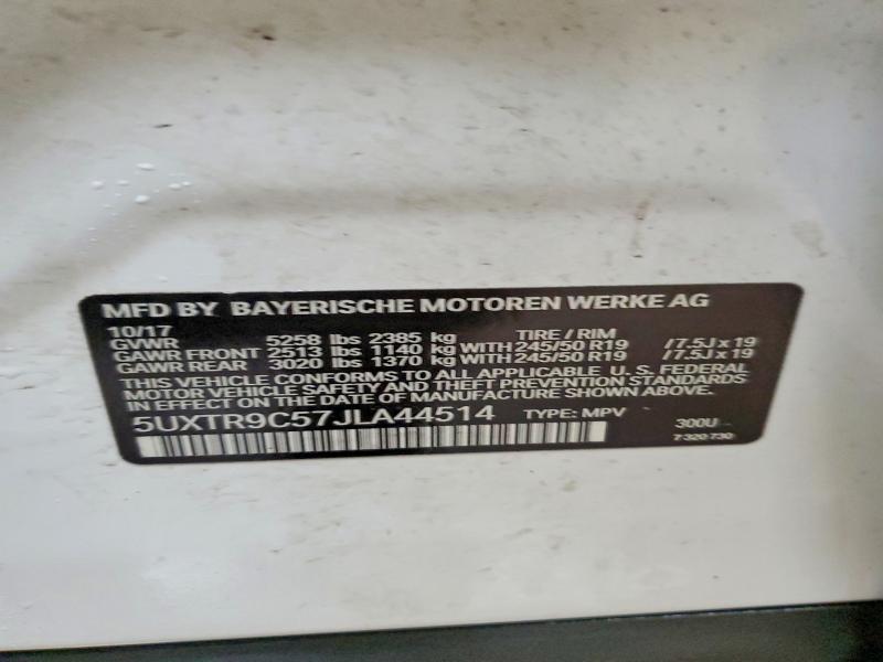 Продажа на аукционе авто 2018 Bmw X3, vin: 5UXTR9C57JLA44514, номер лота: 48755536