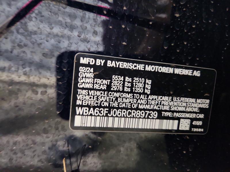 Продаж на аукціоні авто 2024 Bmw 540, vin: WBA63FJ06RCR89739, номер лоту: 51617016