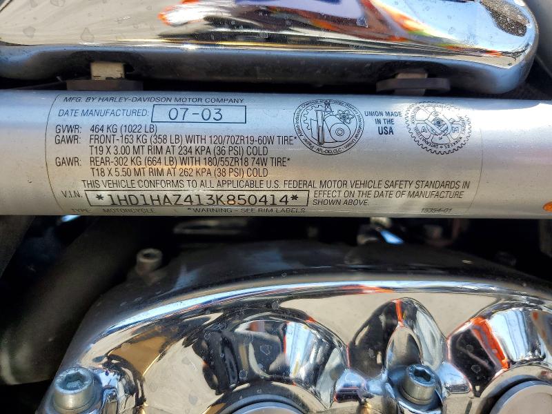 2003 Harley-davidson Vrsca მანქანა იყიდება აუქციონზე, vin: 1HD1HAZ413K850414, აუქციონის ნომერი: 48997996