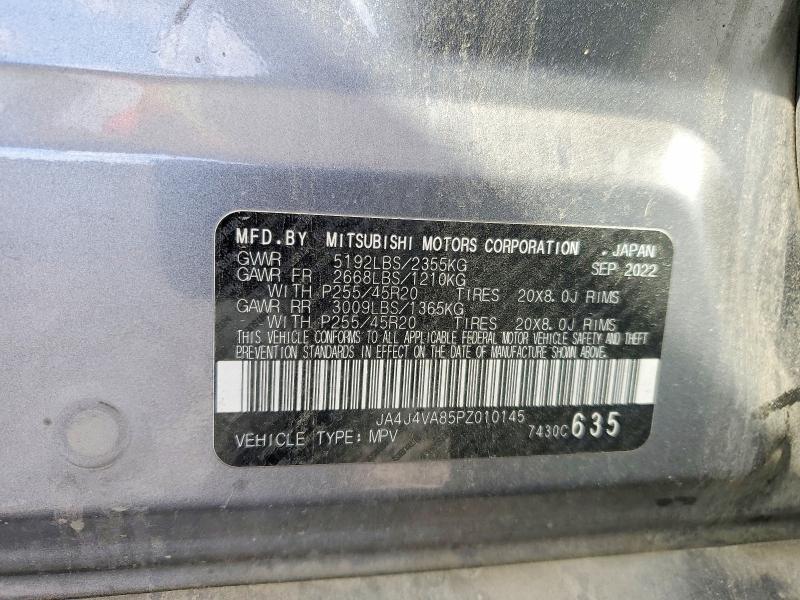 51680166 :رقم المزاد ، JA4J4VA85PZ010145 vin ، 2023 Mitsubishi Outlander مزاد بيع