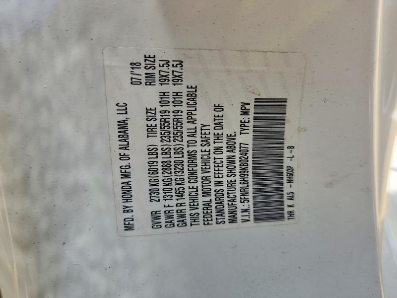 Продаж на аукціоні авто 2019 Honda Odyssey, vin: 5FNRL6H99KB024077, номер лоту: 49448916