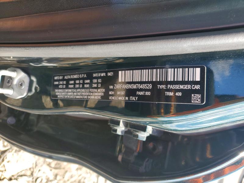 Продажа на аукционе авто 2021 Alfa Romeo Giulia, vin: ZARFANBN5M7648529, номер лота: 51674436
