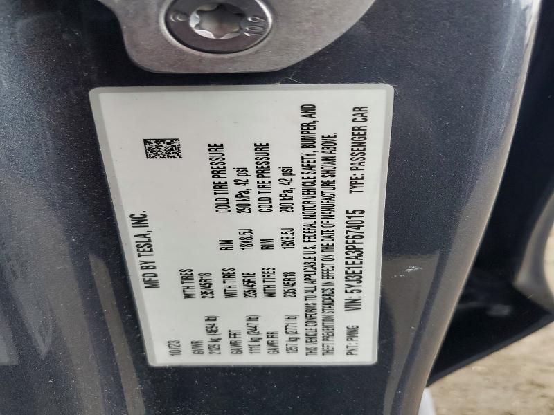 Продаж на аукціоні авто 2023 Tesla Model 3, vin: 5YJ3E1EA3PF674015, номер лоту: 48079226