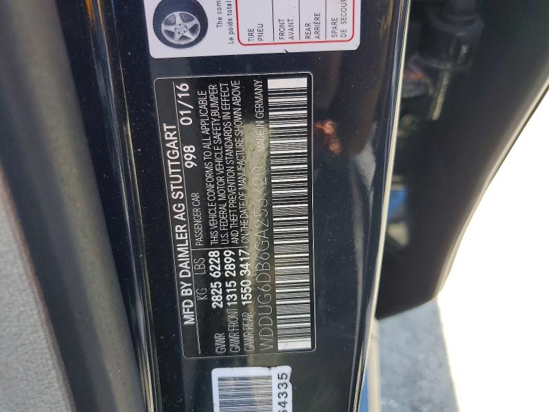 Aukcja sprzedaży 2016 Mercedes-benz S, vin: WDDUG6DB6GA253720, numer aukcji: 51858206