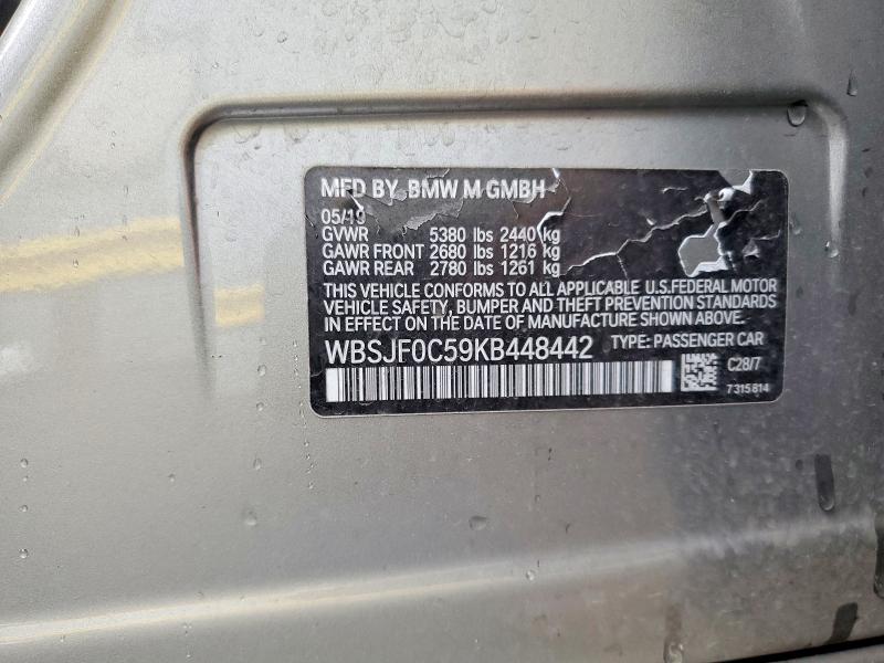 Aukcja sprzedaży 2019 Bmw M5, vin: WBSJF0C59KB448442, numer aukcji: 49852396