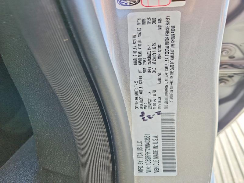 Продаж на аукціоні авто 2022 Ram 1500, vin: 1C6SRFHT2NN403561, номер лоту: 49760976