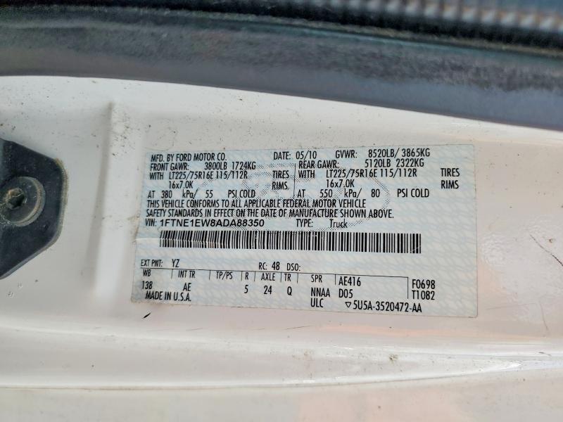 Продаж на аукціоні авто 2010 Ford Econoline, vin: 1FTNE1EW8ADA88350, номер лоту: 52119816