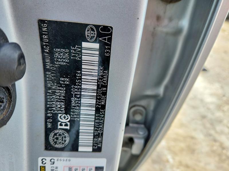Продаж на аукціоні авто 2008 Toyota Corolla, vin: 2T1BR32E48C925164, номер лоту: 48341866