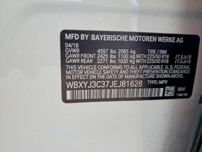 Aukcja sprzedaży 2018 Bmw X2, vin: WBXYJ3C37JEJ81628, numer aukcji: 48813196